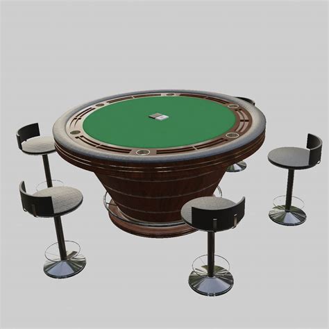 poker table 3d model free download